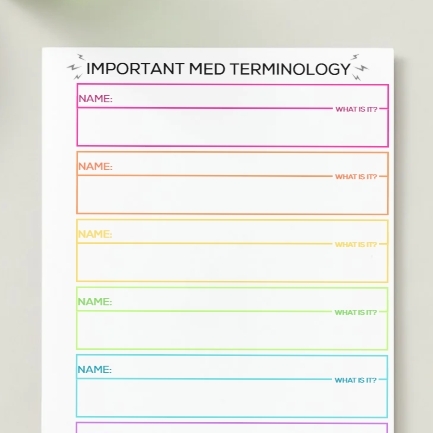 Med Term Print-out
